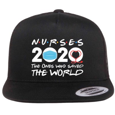 Support Nurses The Ones Who Saved The World Flatbill Hat