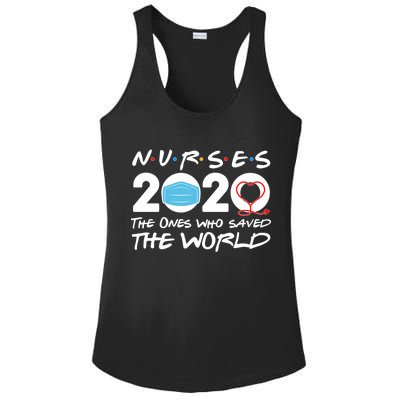 Support Nurses The Ones Who Saved The World Ladies PosiCharge Competitor Racerback Tank