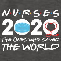 Support Nurses The Ones Who Saved The World Vector Backpack