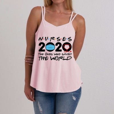 Support Nurses The Ones Who Saved The World Women's Strappy Tank