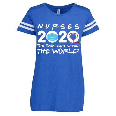 Support Nurses The Ones Who Saved The World Enza Ladies Jersey Football T-Shirt