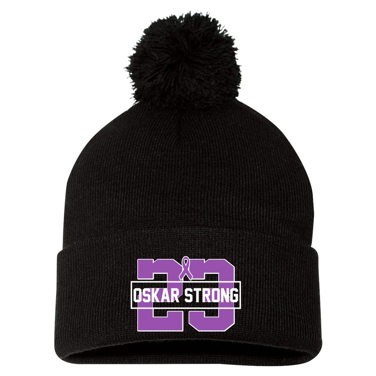 Support Oskar Strong No.23 Pom Pom 12in Knit Beanie