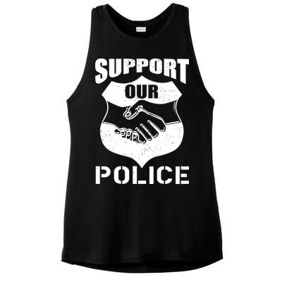 Support Our Police Ladies PosiCharge Tri-Blend Wicking Tank