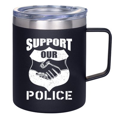 Support Our Police 12oz Stainless Steel Coffee Mug