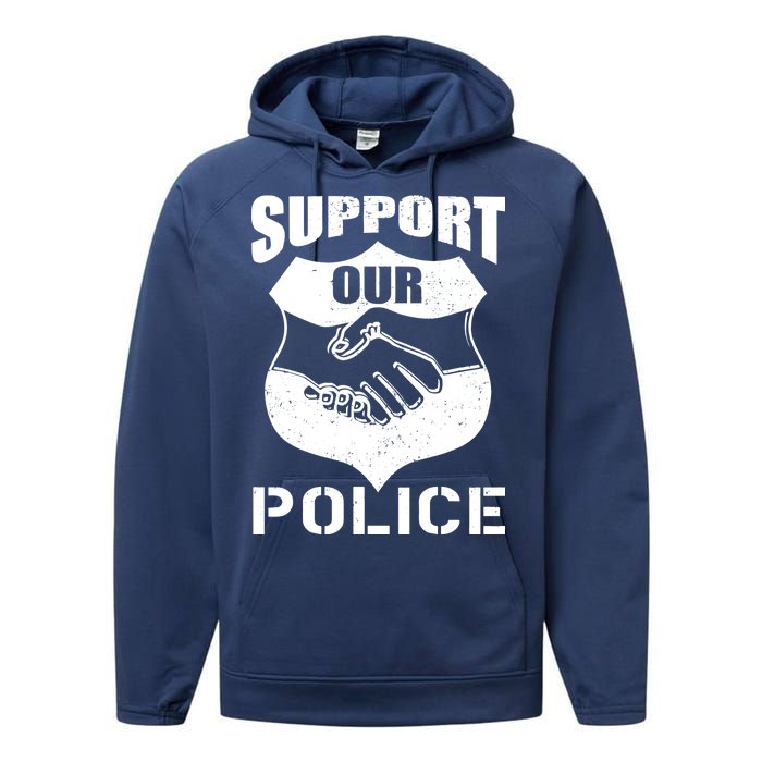 Support Our Police Performance Fleece Hoodie