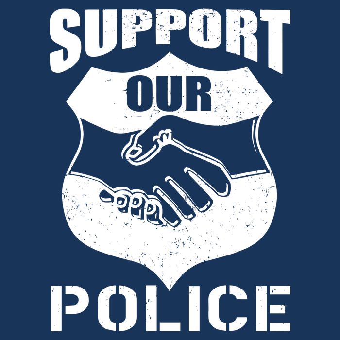 Support Our Police 7-Panel Snapback Hat