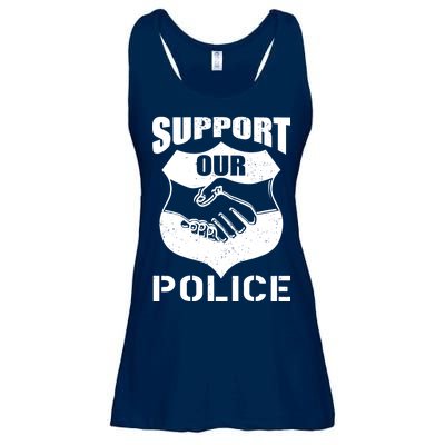 Support Our Police Ladies Essential Flowy Tank