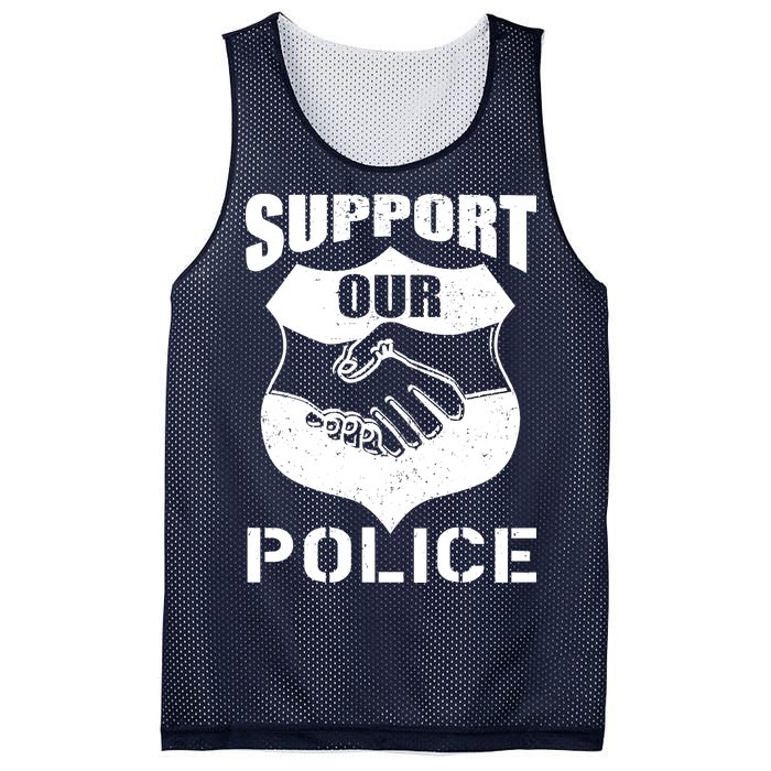 Support Our Police Mesh Reversible Basketball Jersey Tank