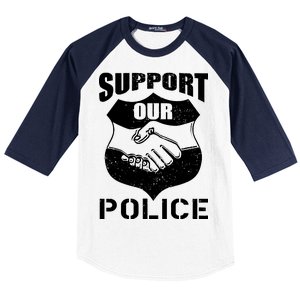 Support Our Police Baseball Sleeve Shirt