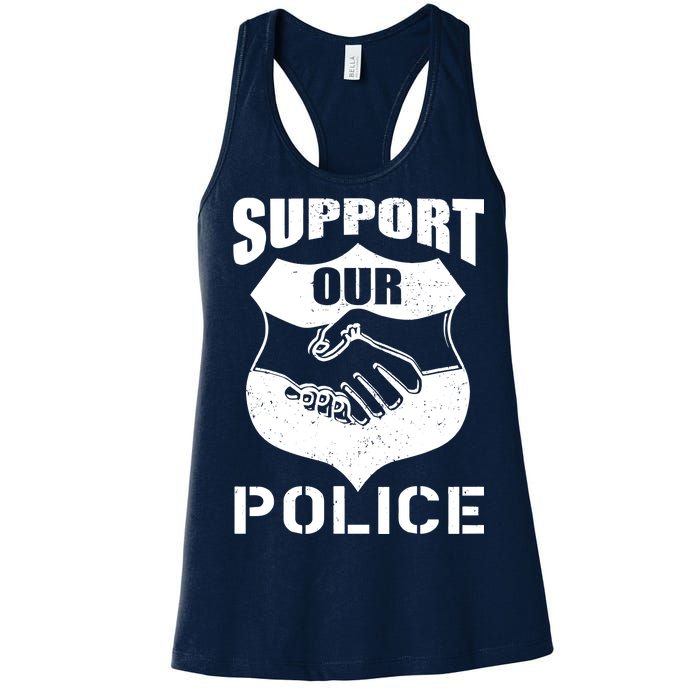 Support Our Police Women's Racerback Tank