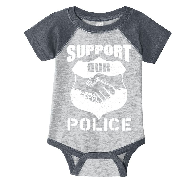 Support Our Police Infant Baby Jersey Bodysuit