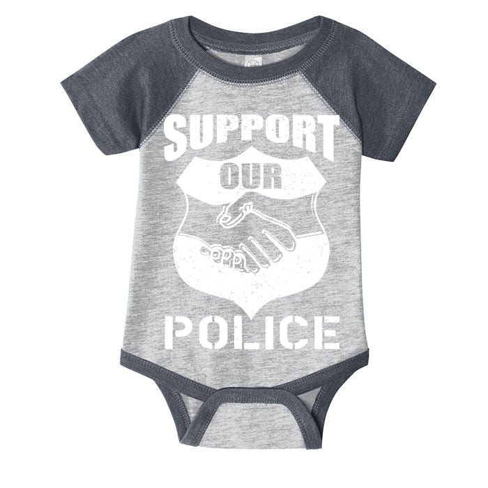 Support Our Police Infant Baby Jersey Bodysuit