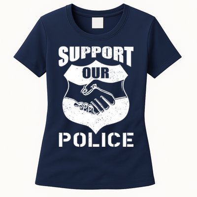 Support Our Police Womens T-Shirt