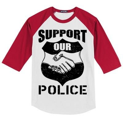 Support Our Police Kids Colorblock Raglan Jersey