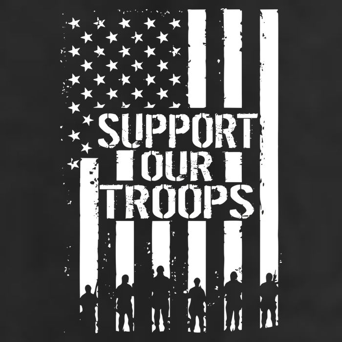 Support Our Troops Distressed American Flag 12oz Stainless Steel Coffee Mug