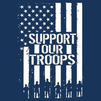 Support Our Troops Distressed American Flag Apron