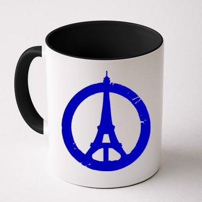 Support Paris Peace Sign Eiffel Tower Mug