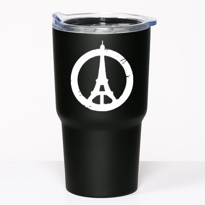 Support Paris Peace Sign Eiffel Tower Tumbler