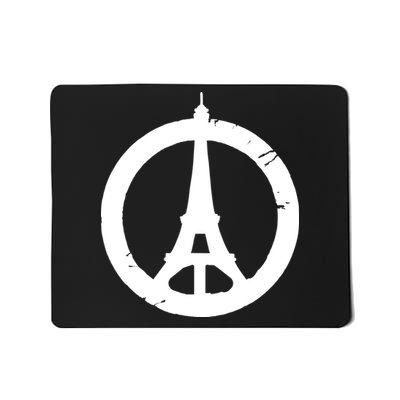 Support Paris Peace Sign Eiffel Tower Mousepad