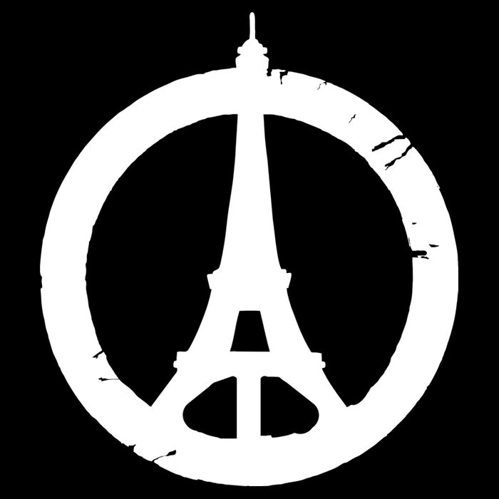 Support Paris Peace Sign Eiffel Tower Premium T-Shirt