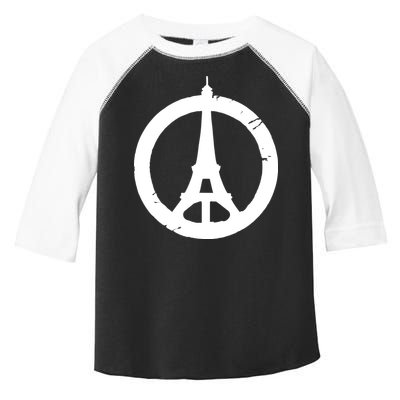 Support Paris Peace Sign Eiffel Tower Toddler Fine Jersey T-Shirt