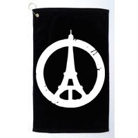 Support Paris Peace Sign Eiffel Tower Golf Towel