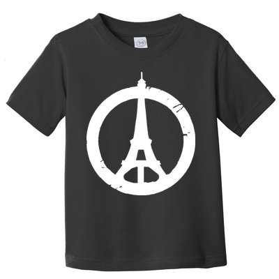 Support Paris Peace Sign Eiffel Tower Toddler T-Shirt
