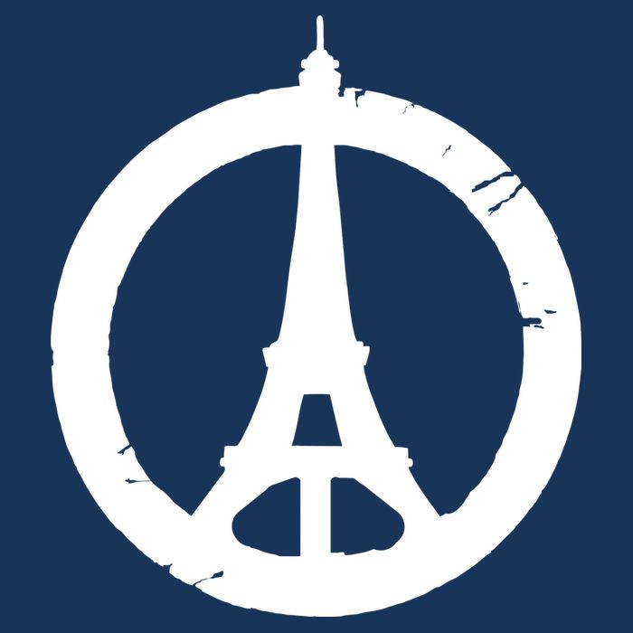 Support Paris Peace Sign Eiffel Tower Infant Baby Jersey Bodysuit