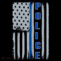 Support Police Blue Flag Impact Tech Backpack