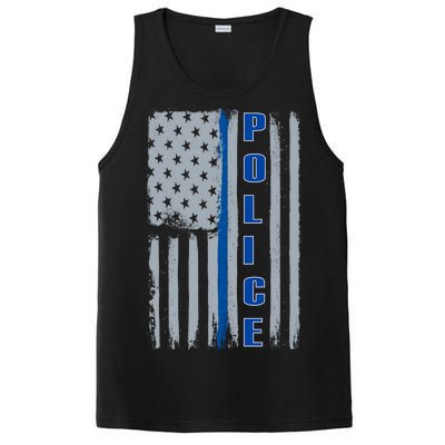 Support Police Blue Flag PosiCharge Competitor Tank