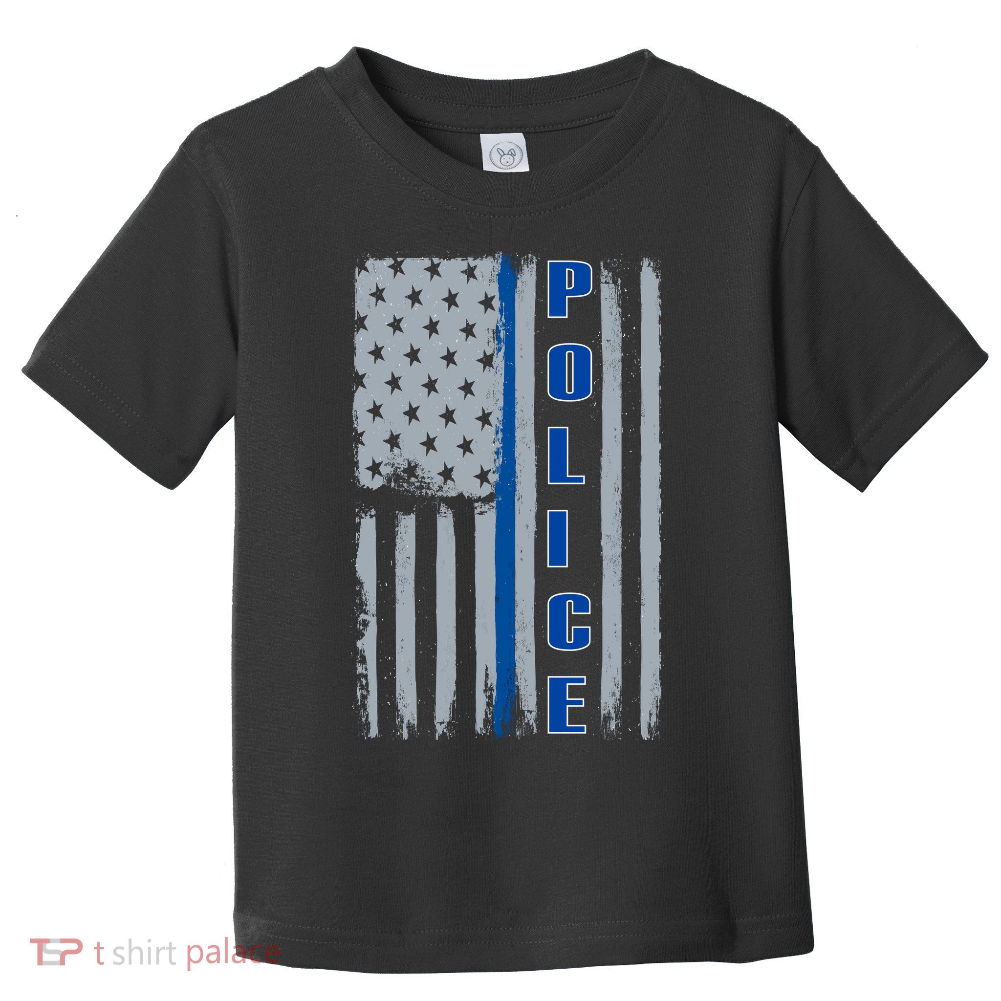 Support Police Blue Flag Toddler T-Shirt