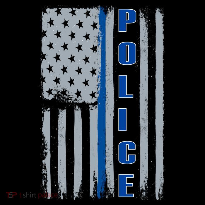 Support Police Blue Flag Toddler T-Shirt
