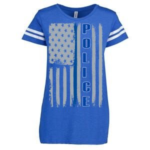 Support Police Blue Flag Enza Ladies Jersey Football T-Shirt