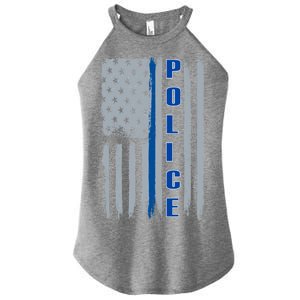 Support Police Blue Flag Women's Perfect Tri Rocker Tank