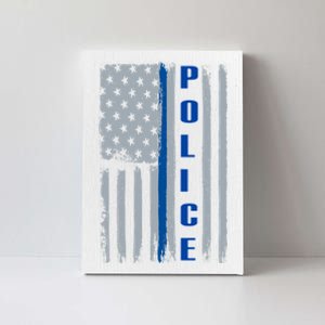 Support Police Blue Flag Canvas