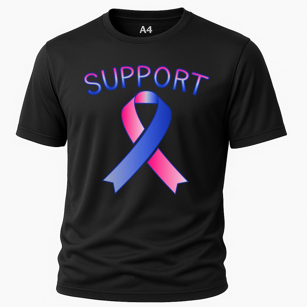 Support Ribbon Cancer Awareness Performance Shirt