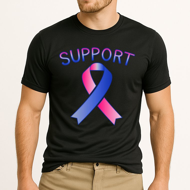 Support Ribbon Cancer Awareness Performance Shirt