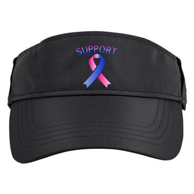 Support Ribbon Cancer Awareness Adult Drive Performance Visor