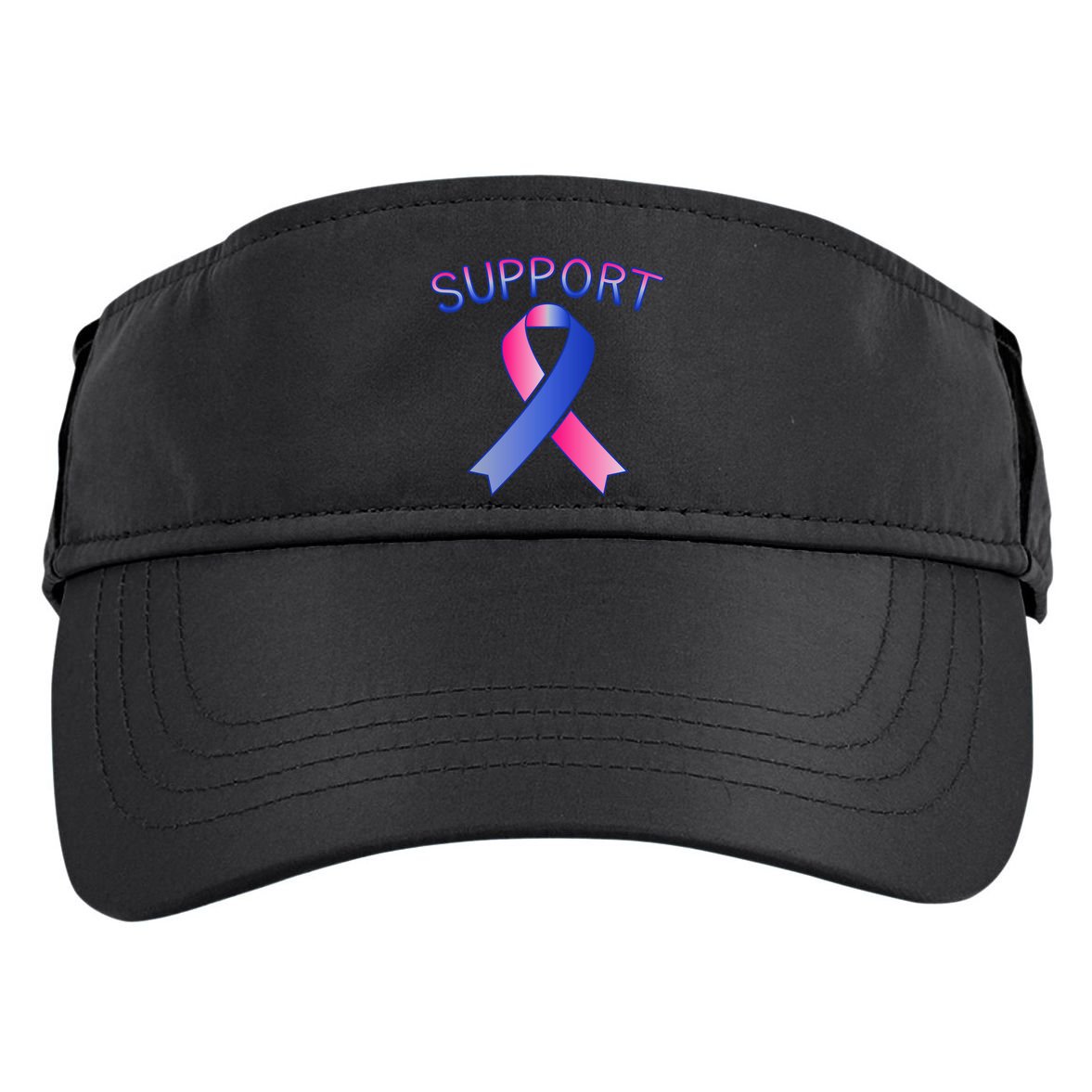Support Ribbon Cancer Awareness Adult Drive Performance Visor