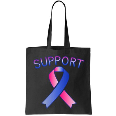 Support Ribbon Cancer Awareness Bag