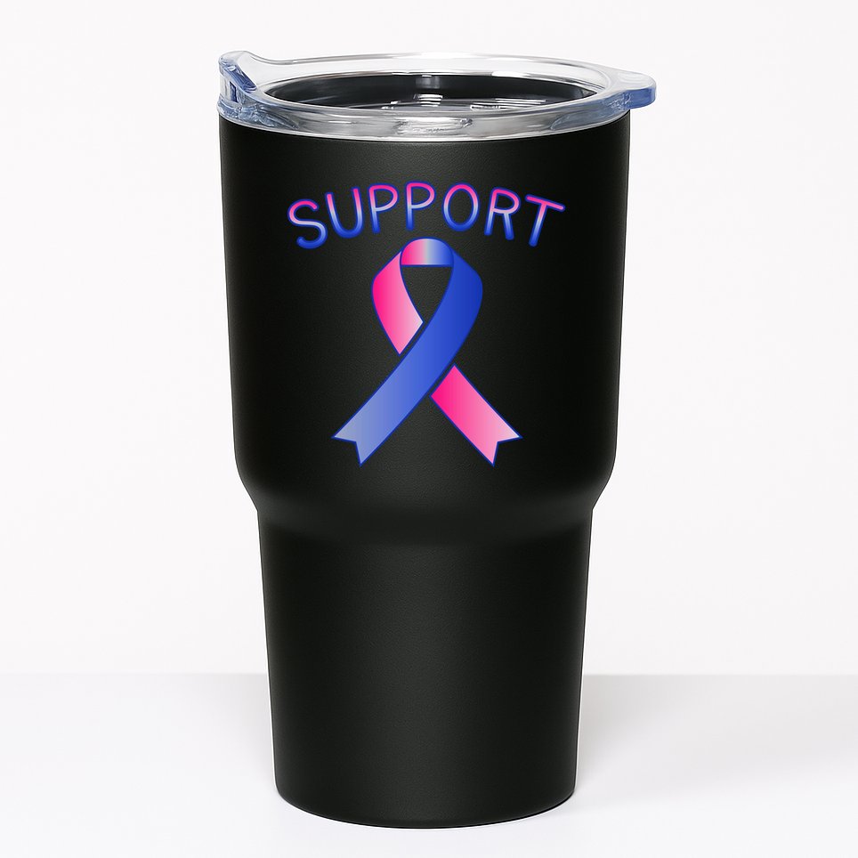Support Ribbon Cancer Awareness Tumbler