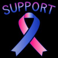 Support Ribbon Cancer Awareness Tie-Dye T-Shirt