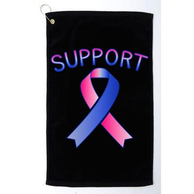 Support Ribbon Cancer Awareness Golf Towel