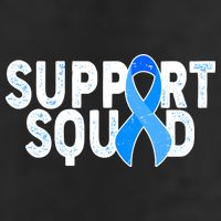 Support Squad Colon Cancer Awareness Blue Ribbon 11oz C Handle Ceramic Mug