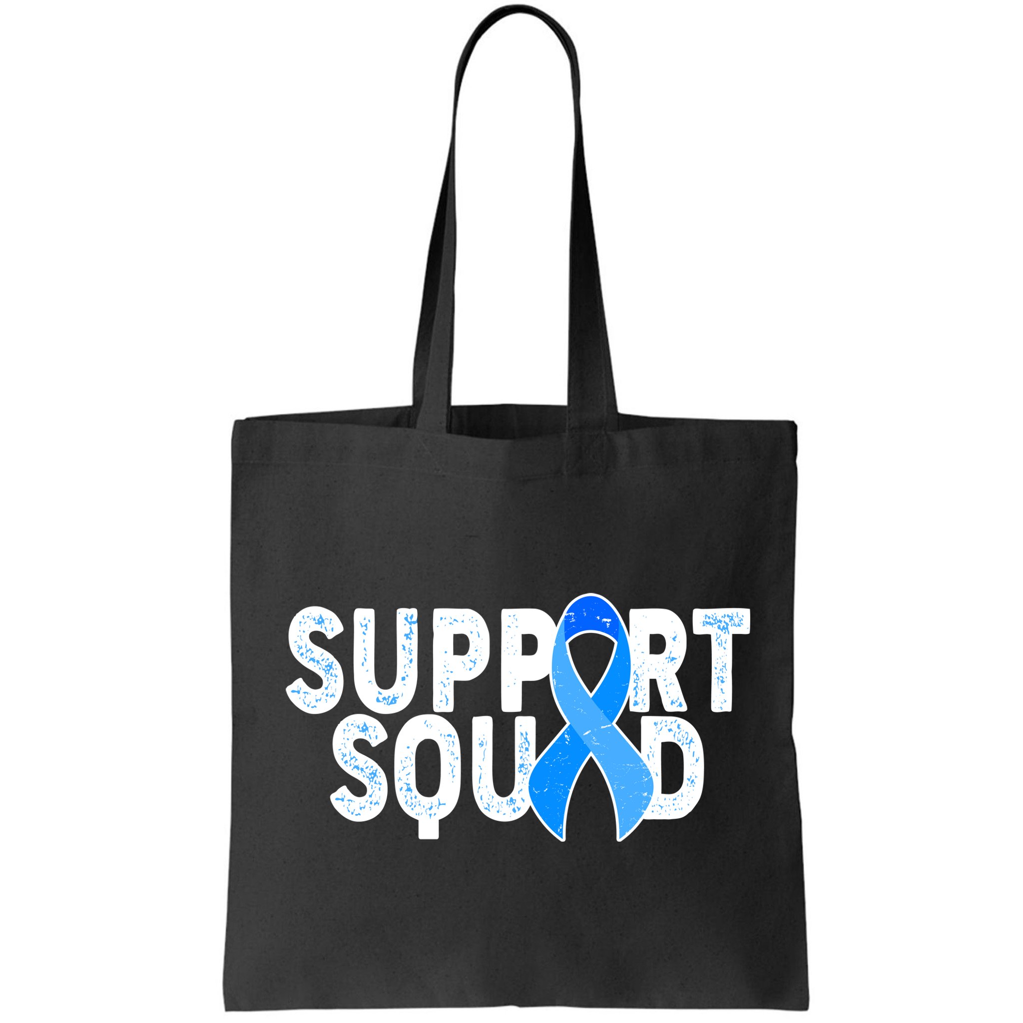 Support Squad Colon Cancer Awareness Blue Ribbon Bag