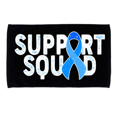 Support Squad Colon Cancer Awareness Blue Ribbon Microfiber Hand Towel