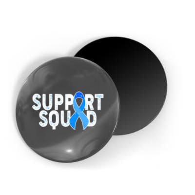 Support Squad Colon Cancer Awareness Blue Ribbon Magnet