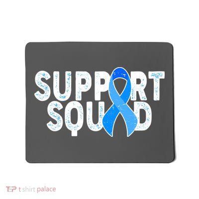 Support Squad Colon Cancer Awareness Blue Ribbon Mousepad