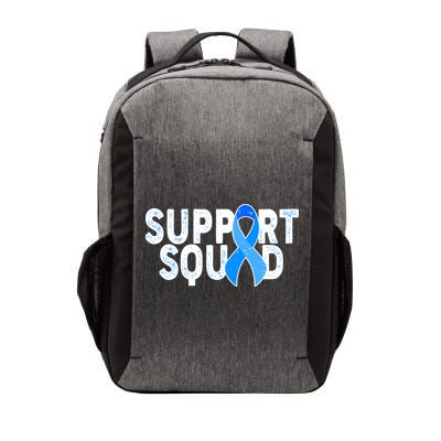 Support Squad Colon Cancer Awareness Blue Ribbon Vector Backpack