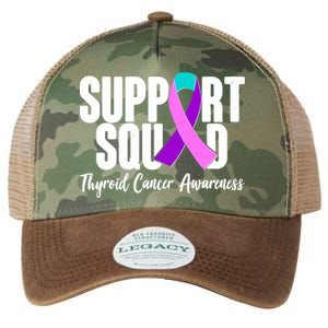 Support Squad Thyroid Cancer Awareness Legacy Tie Dye Trucker Hat